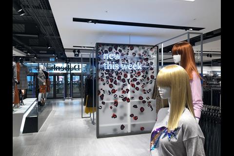 There is an emphasis on newness at the store